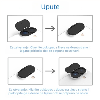 Plastični zaštitnik leće kamere s zaštitom privatnosti za iPhone 15/16/17 – Van ais X16