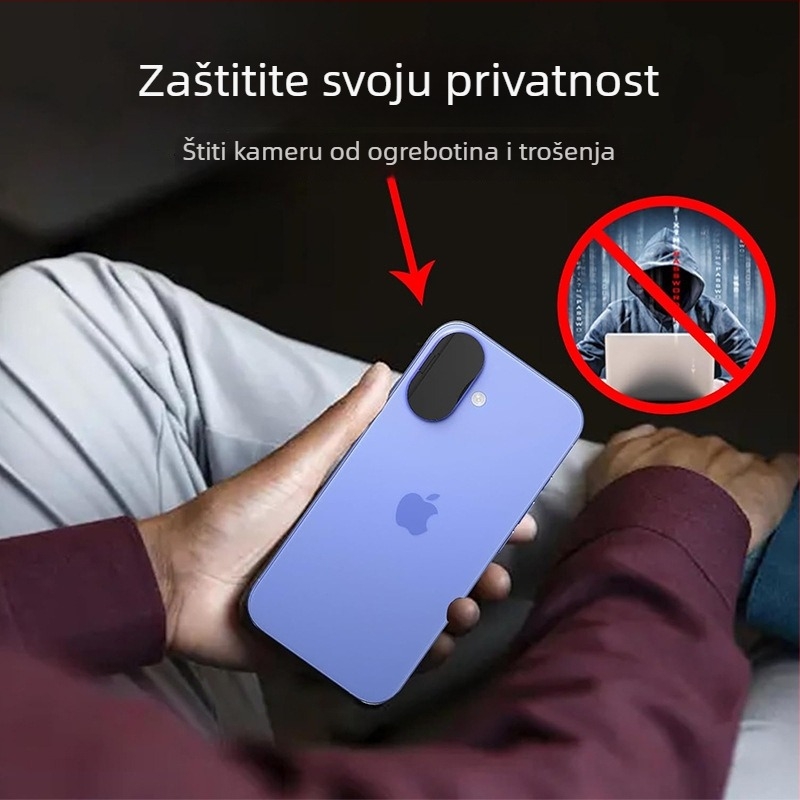 Plastični zaštitnik leće kamere s zaštitom privatnosti za iPhone 15/16/17 – Van ais X16