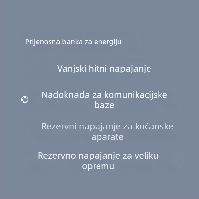 Power Bank Blue Screen — Višestruki USB izlaz (Napon 5V/9V/12V/24V, Učinkovitost 88%)