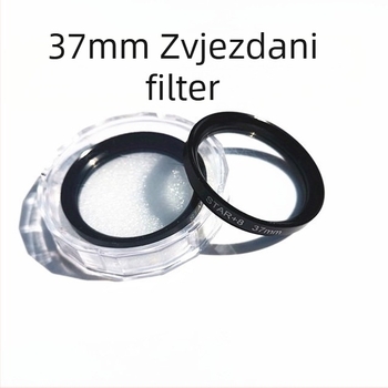 Objektiv za mobitel sa Starlight ogledalom, noćni snimci, makro, Star 8 filter, promjer 37 mm, kompatibilan s klipom