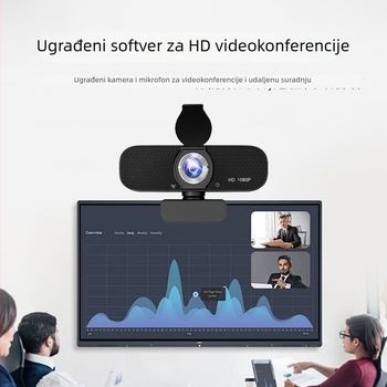 Konferencijska kamera s 2MP senzorom, maksimalna rezolucija 2592x1944, 30FPS, USB 2.0, ugrađeni mikrofon