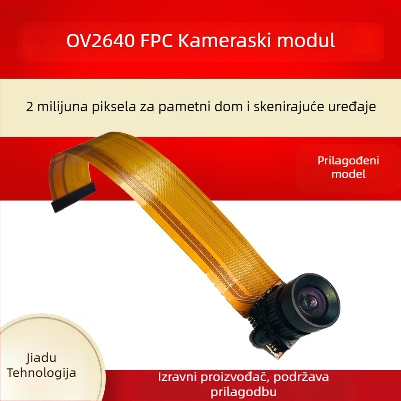 LM24-ZJ88-V2 1080p HD kamera s OV2640 CMOS senzorom, MIPI sučelje, fiksni fokus, OEM dostupno i prilagodljivo po crtama
