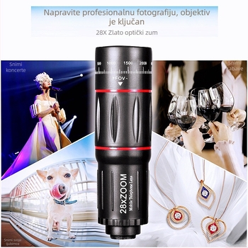 Srednje rangirani telefoto objektiv za mobitel s teleskopom, model 205, portret fotografija