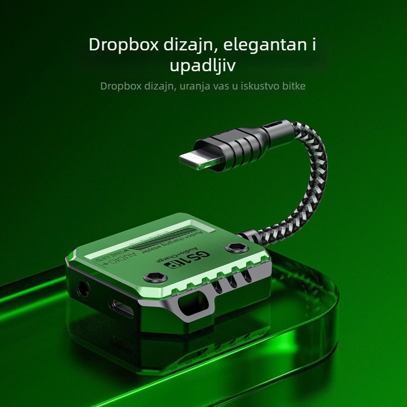 Plextone GS1 ip-30W Lightning dvostruka zvučna kartica pretvarač za slušanje i punjenje istovremeno pri igranju na mobitelu