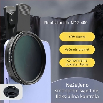 ND filtr za mobitel, podesivi ND2-400, neutralni filtr gustoće, zaštita od lasera