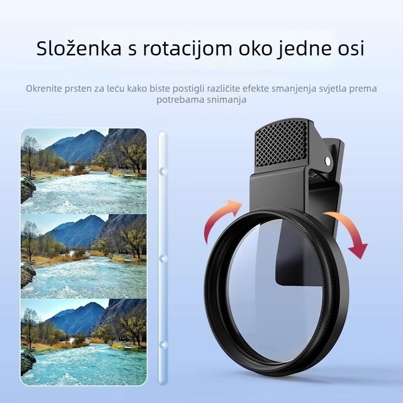 ND filtr za mobitel, podesivi ND2-400, neutralni filtr gustoće, zaštita od lasera
