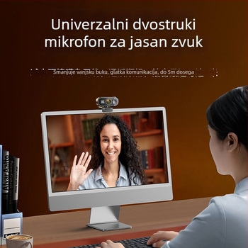 Web kamera Q27, 4MP CCD, širokokutna kamera, funkcija ljepote, redukcija šuma, prijenosni stalak za livestream i online nastavu