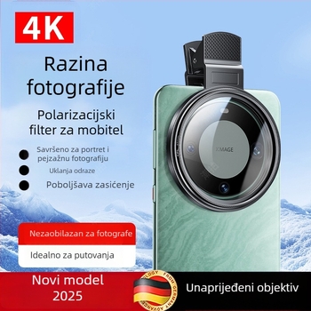 ND filter za pametni telefon, podesivi ND2-400, neutralni filter za Apple/Huawei/Xiaomi (ND2-400, podesivi, univerzalno)