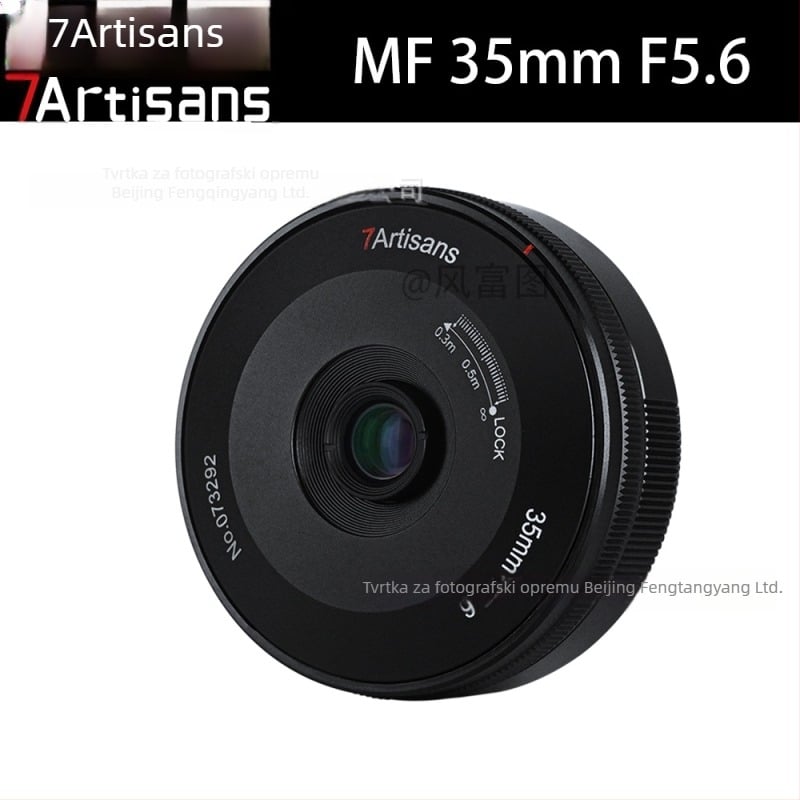 7Artisans 35mm F5.6 ELZ Mount, full-frame biscuit objektiv s ručnim fokusom