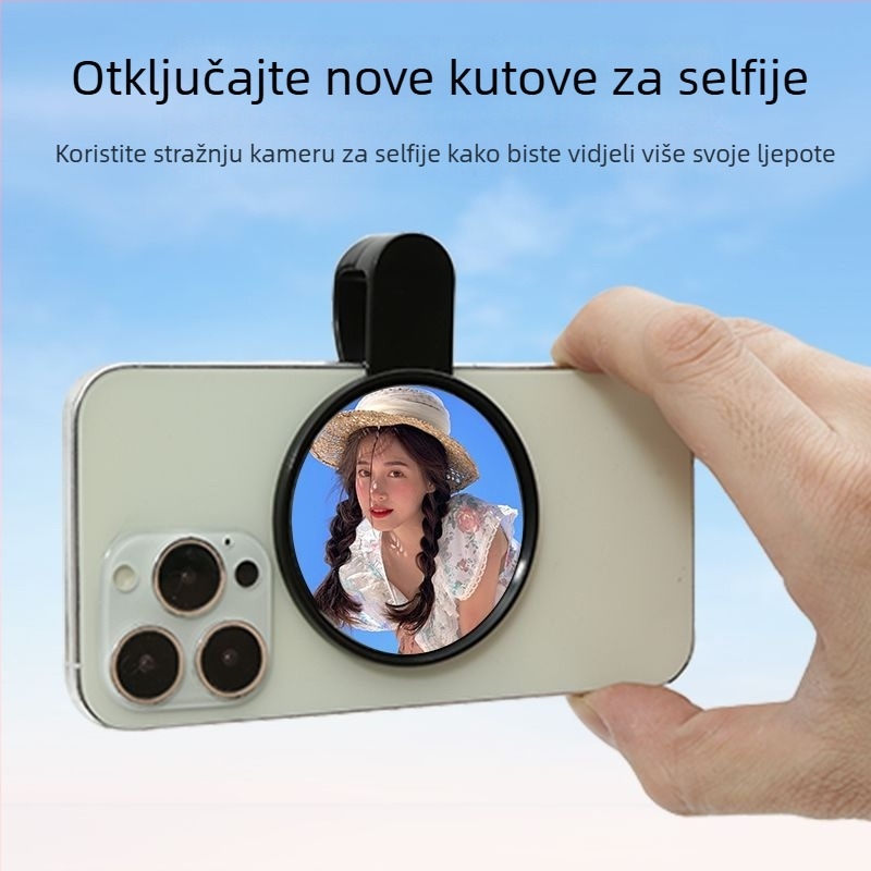 Vanjska selfie leća s ogledalom za Android i iPhone – 9. generacija
