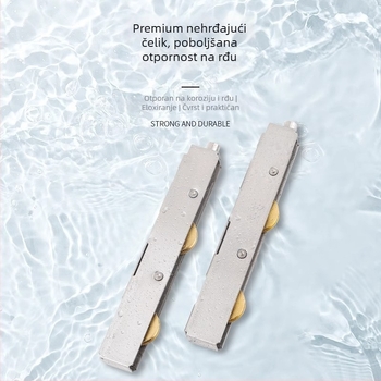 Donji kotač za balkonska klizna vrata, nehrđajući čelik, model YTMDHG, marka Shouli, pogodno za klizna vrata i ormariće