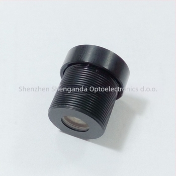 Objektiv za nadzor, žarišna duljina 12 mm, otvor blende f/2.0, kut gledanja 28°, promjer filtra 8 mm, minimalna udaljenost fokusiranja 0,3 m