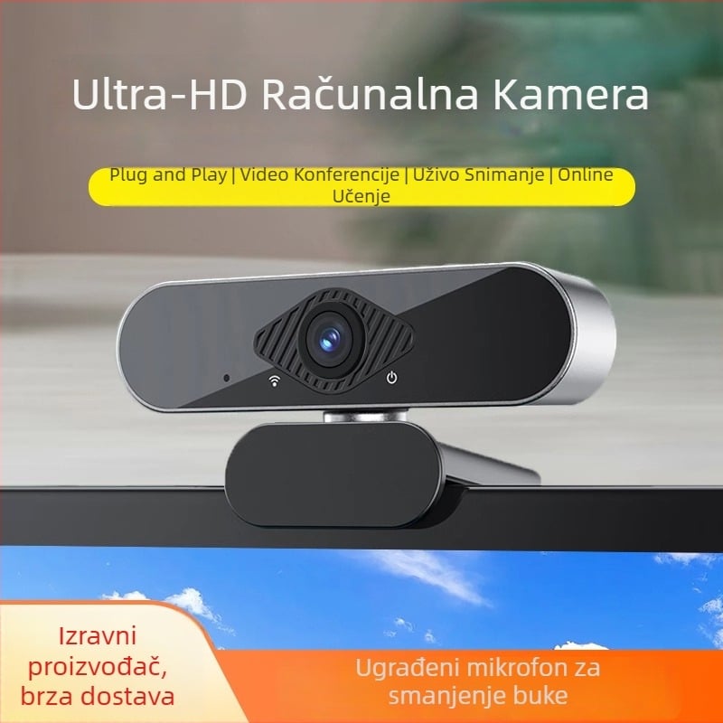 Računalna kamera s 4K videom, autofokusom, ugrađenim mikrofonom, USB 2.0, 30fps