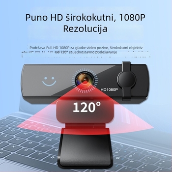 HD USB 2.0 web kamera s autofokusom i ugrađenim mikrofonom, bez upravljačkih programa