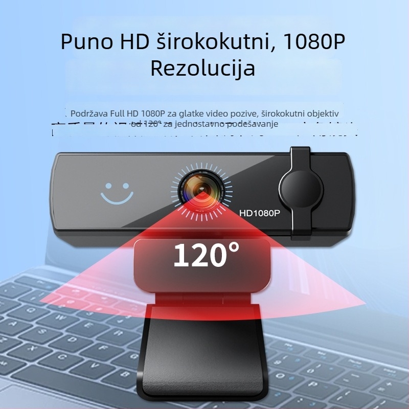 HD USB 2.0 web kamera s autofokusom i ugrađenim mikrofonom, bez upravljačkih programa