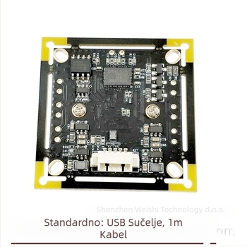 USB kamera modul s integriranim mikrofonom, 2 MP, 1080p, 30 FPS, USB 2.0, ručno fokusiranje, bez drivera, širokokutni objektiv