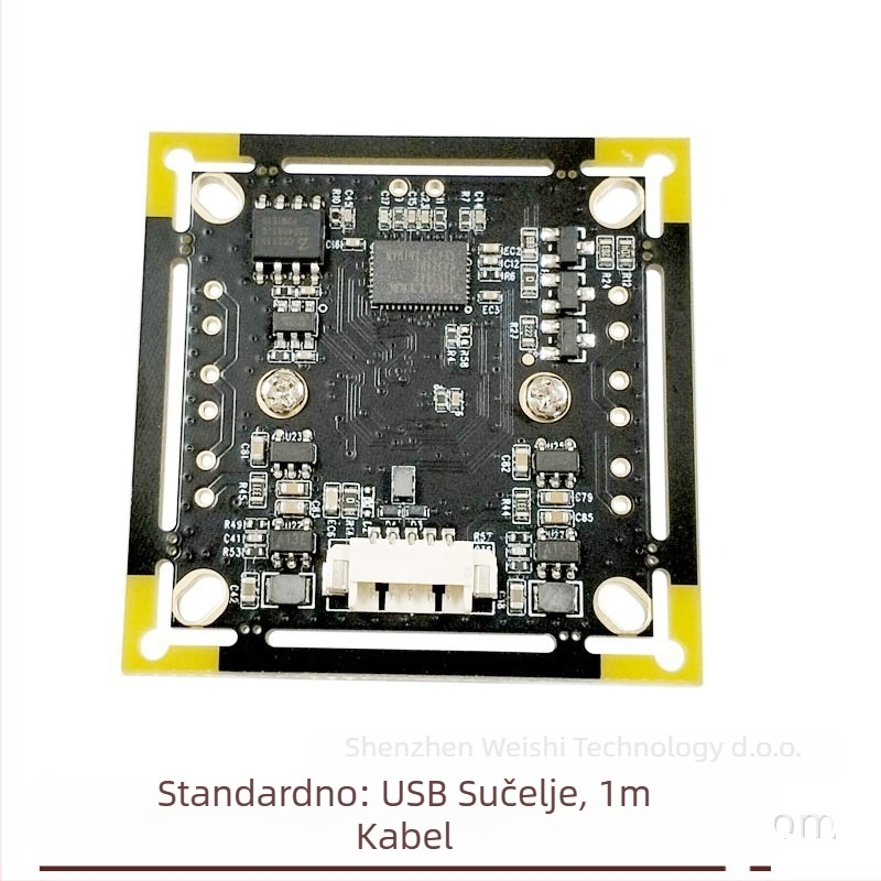 USB kamera modul s integriranim mikrofonom, 2 MP, 1080p, 30 FPS, USB 2.0, ručno fokusiranje, bez drivera, širokokutni objektiv