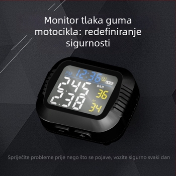 Monitor tlaka u gumama za motocikle i električna vozila s infracrvenim senzorom, digitalni zaslon, model X3, raspon 0-3.5, bežični, visoka preciznost