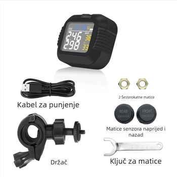 Monitor tlaka u gumama za motocikle i električna vozila s infracrvenim senzorom, digitalni zaslon, model X3, raspon 0-3.5, bežični, visoka preciznost