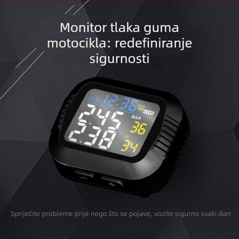 Monitor tlaka u gumama za motocikle i električna vozila s infracrvenim senzorom, digitalni zaslon, model X3, raspon 0-3.5, bežični, visoka preciznost