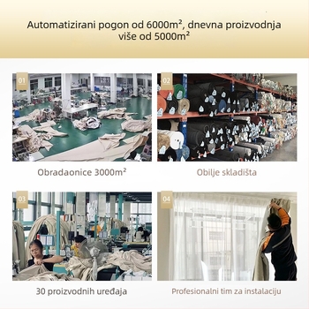 Plisirane poliester zavjese za blackout sa visokim zatamnjenjem 70-90%, moderni minimalistički stil, pogodné za različite vrste prozora