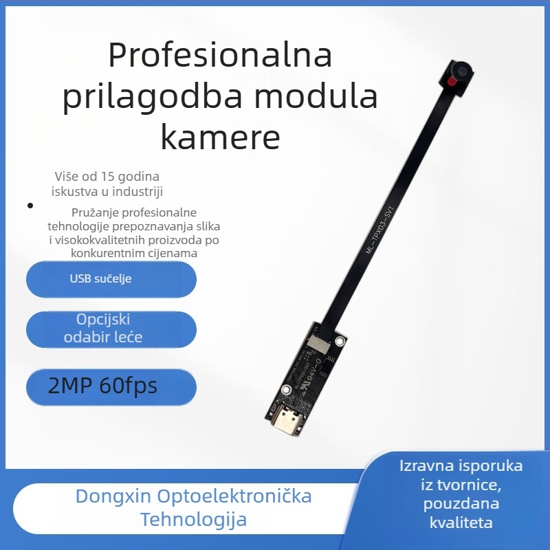 USB kamera modul, senzor 2.0 MP, rezolucija 640x480, 30 FPS, USB 2.0, ručni fokus