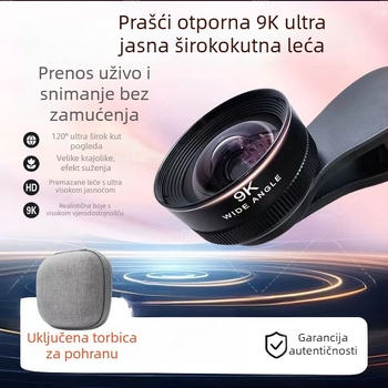 Hongguan HD širokokutni objektiv 130° – univerzalna kompatibilnost
