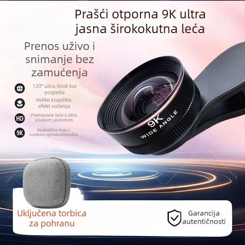 Hongguan HD širokokutni objektiv 130° – univerzalna kompatibilnost