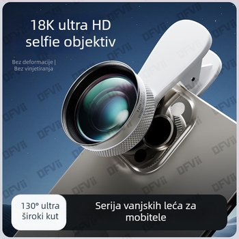 Demaxi Universal optički stakleni objektiv za mobitel — 10K HD širokokutni objektiv za ljepotu, kompatibilan s Apple, Huawei, Oppo, Vivo, Xiaomi i većinom pametnih telefona