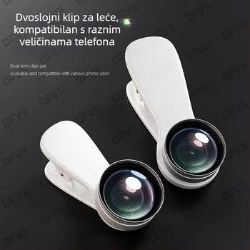Demaxi Universal optički stakleni objektiv za mobitel — 10K HD širokokutni objektiv za ljepotu, kompatibilan s Apple, Huawei, Oppo, Vivo, Xiaomi i većinom pametnih telefona