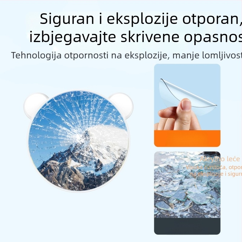TH-262 MagSafe magnetsko selfie ogledalo za telefon, široki kut objektiv sa klipom, univerzalna kompatibilnost