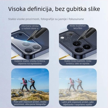 Film zaštite objektiva kamere za Apple iPhone 17 seriju – potpuno pokriće