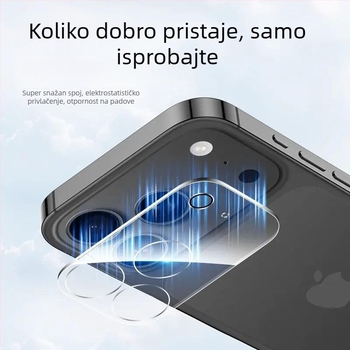 Folio za zaštitu objektiva stražnje kamere za seriju iPhone 17 – kaljena folija za 17, 17 Pro, 17 Pro Max i 17 Air