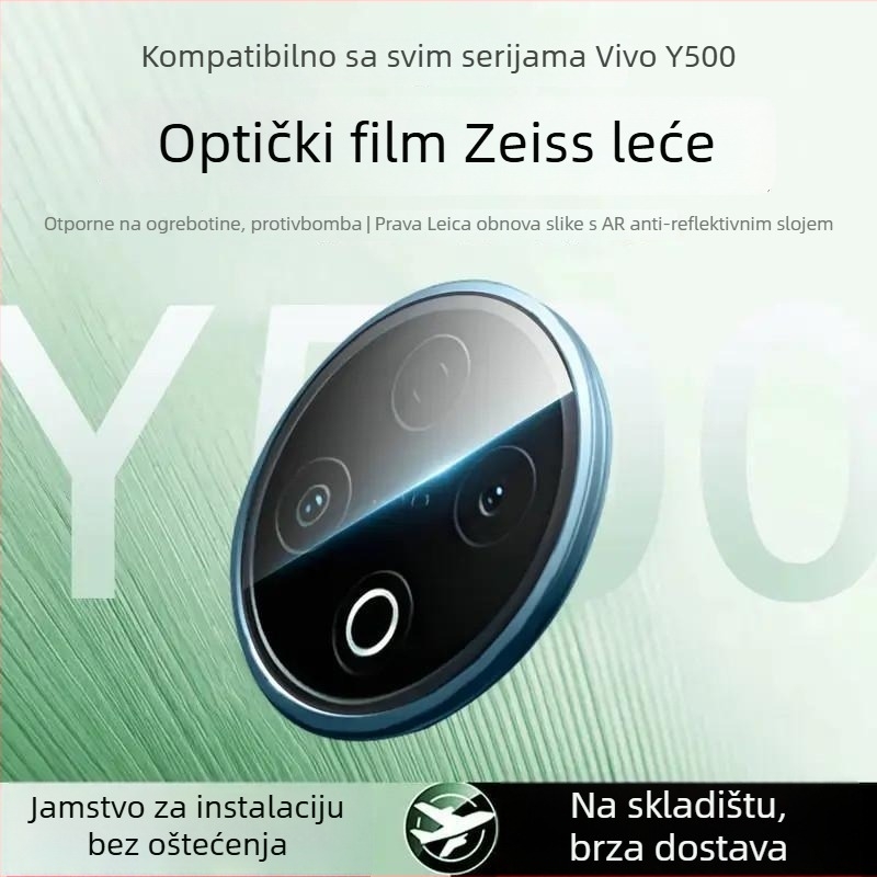 Zaštitnik objektiva Vivo Y500 – kaljeno staklo, sve-u-jednom HD film, otpornost na pad