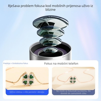 Prednji ultraširokokutni objektiv za mobitel – visoka razlučivost, anti-deformacija, stabilizacija slike, ljepota selfija (Model R431, Marka New ruijie, Kompatibilno s ULT-UNITE, Opća namjena)