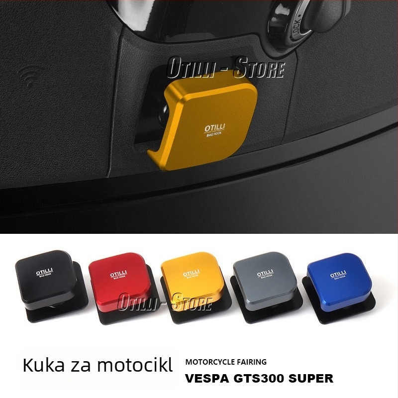Držač za kukicu - aluminijska legura, Otilli Biaggio, kompatibilan s Vespa GTS300 / GTS300 Super