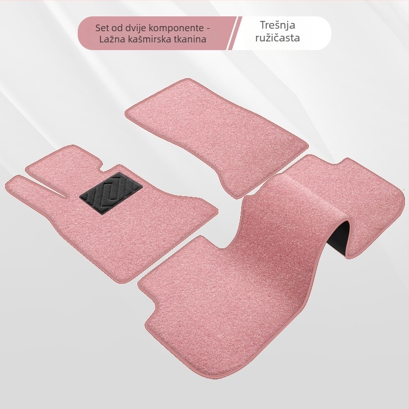 Automobilska podna prostirka — vodootporna, otporna na habanje, suede materijal, kožna potpora stopala, za poseban automobil