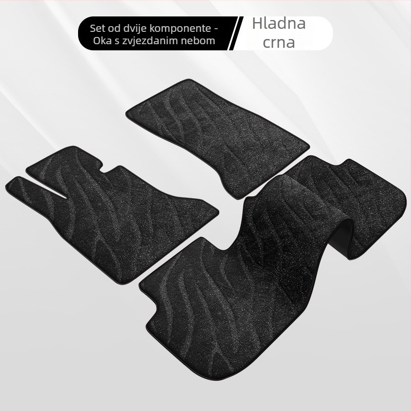 Automobilska podna prostirka — vodootporna, otporna na habanje, suede materijal, kožna potpora stopala, za poseban automobil