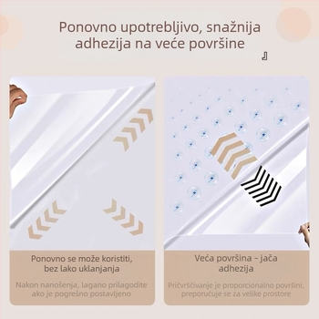 Prozirna kuhinjska zidna naljepnica, otporna na masnoću i visoke temperature, vodootporna, samoljepljiva