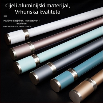 WGJSL Šina za zavjese, aluminijska legura, kolutna dodatna oprema, za sve vrste zavjesa