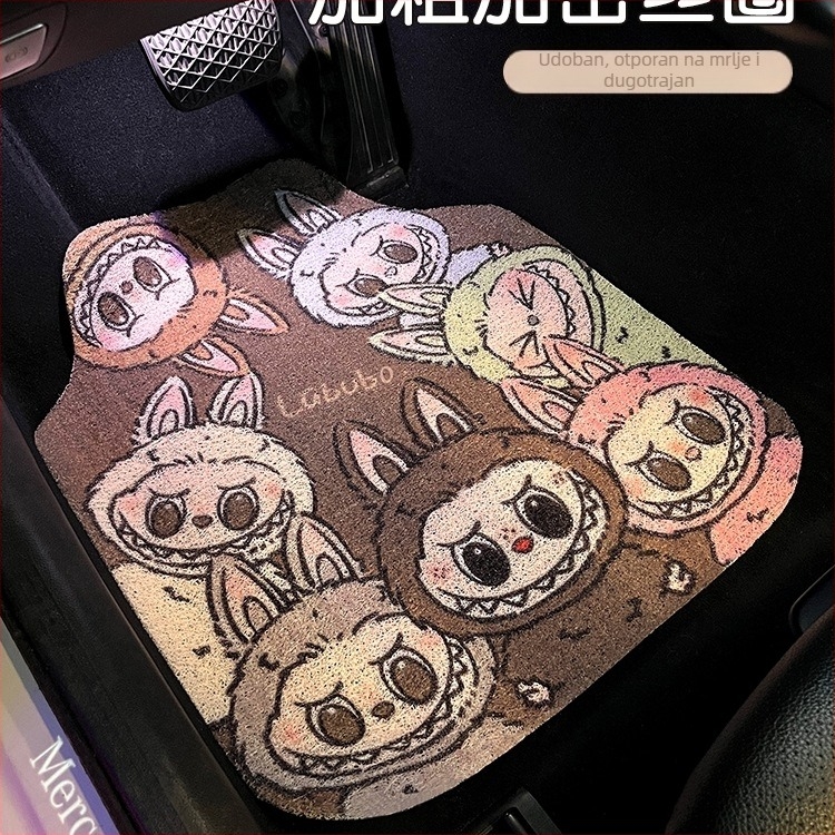 Univerzalne automobilske podne prostirke s teksturom od svilenog cvijeta, otporne na prljavštinu i habanje