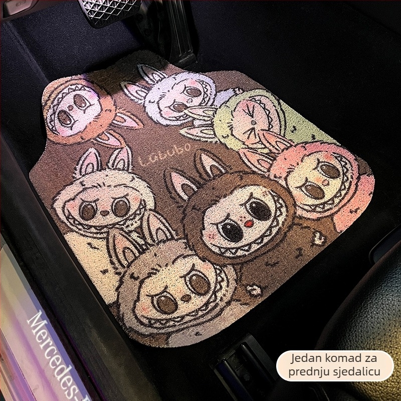 Univerzalne automobilske podne prostirke s teksturom od svilenog cvijeta, otporne na prljavštinu i habanje