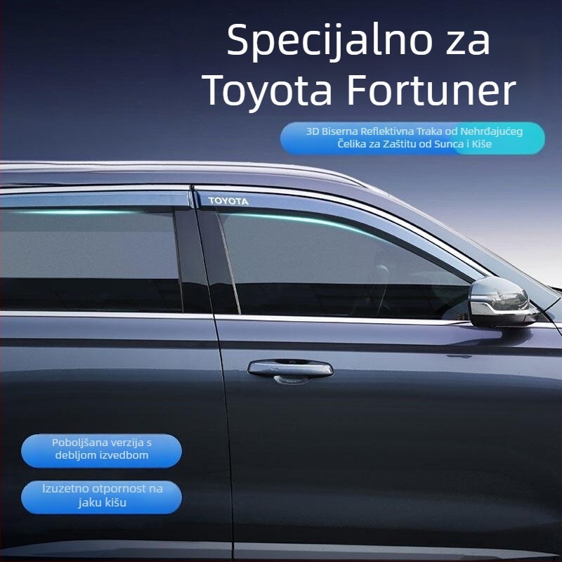 Rain guard za prozor automobila | Akrilni materijal | Kompatibilno s Bgg | Bez prilagođavanja