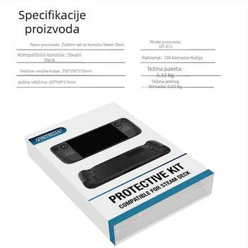 SteamDeck OLED zaštitni set: prašne čepice, naljepnice za tipke i touchpad, silikon kapsice za džojstik (Kompatibilnost: SteamDeck OLED/SteamDeck; Vrsta: zaštitni set protiv prašine; Težina: 27 g; Verzija: Jednostavna verzija)