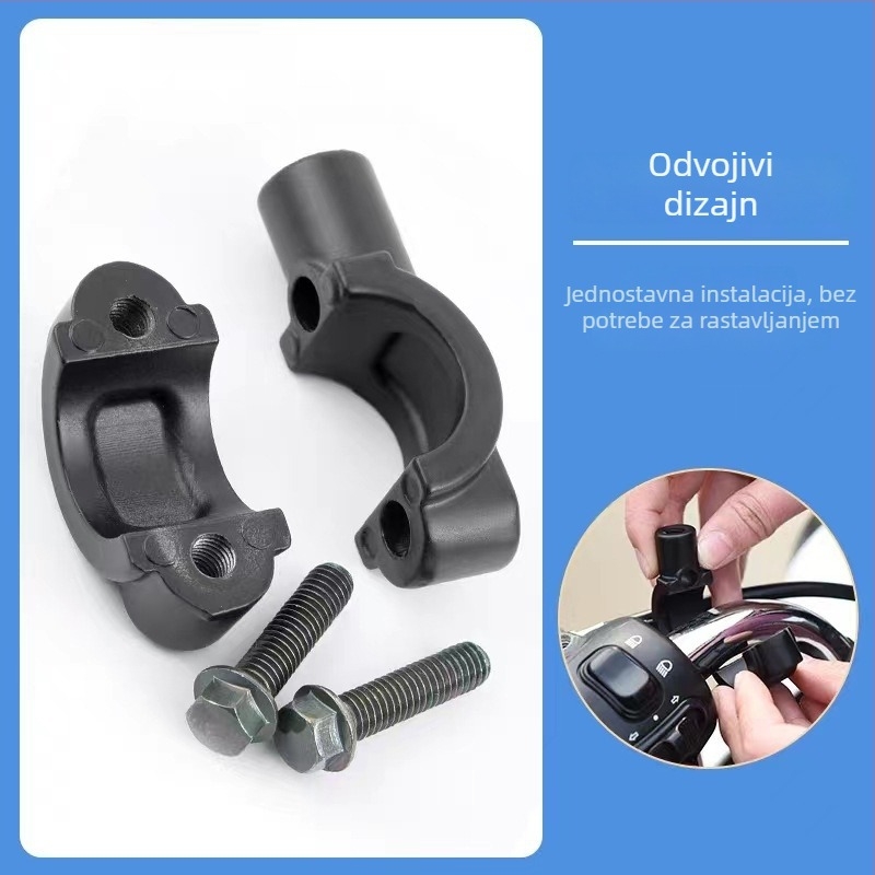 Keyma aluminijska legura baza retrovizora motocikla, nosač za upravljač i držač za telefon