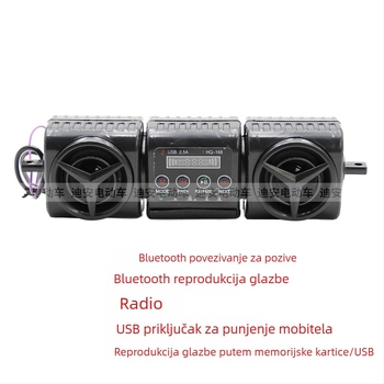 Bluetooth zvučnik za krmilo – 12V, plastika, Lu qing