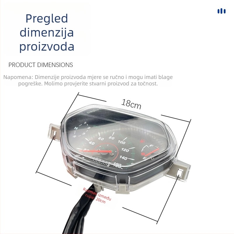 Taiben TBT110 motociklistička instrument ploča, odometar, marka Tang Cheng