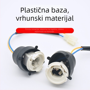 Držač svjetla za skutere i električna vozila — dvostruki zahvat za svjetlo, ugrađeni LED, plastika, Mojielong