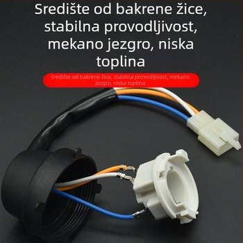 Držač svjetla za skutere i električna vozila — dvostruki zahvat za svjetlo, ugrađeni LED, plastika, Mojielong