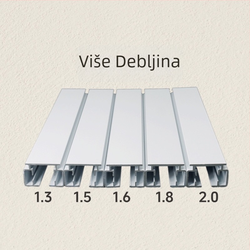 Električna šina za zavjese Somfy, aluminijska legura, suvremeni minimalistički stil